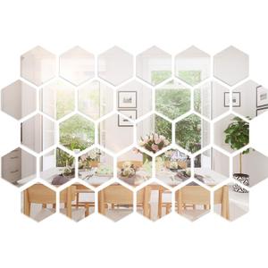 32 Pieces Removable Acrylic Mirror Wall Sticker Decal Home Decoration (Style 2)