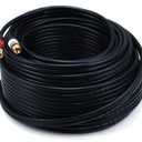 Monoprice 105349 75-Feet 22AWG Premium 2 RCA Plug to2 RCA Plug Cable - Black