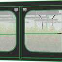 VIVOSUN P108 120"120"80" PRO Grow Tent 10x10 ft, with Thick 1 inch Poles, Strengthened High Reflective Mylar Oxford Fabric, Extra Hanging Bars & High CFM Kit for Hydroponics Indoor Plant