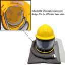 Sandblaster Helmet Safe Air Feed Sand Blast Helmet Shoulder Protective Sand Blast Hood Protector Sandblaster Thermostat 5 Pieces Outer Lenses, One Size