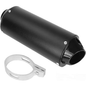 32mm Exhaust Pipe Muffler Silencer & Clamp Motorcycle for 50cc 70cc 90cc 110cc 125cc 150cc 160cc for Honda Yamaha Kawasaki Taotao Sport-B Pit Bike Dirt Bike 4 Wheeler ATV Quad Motocross Black