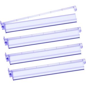 Mahjong Racks with Pushers 4PCS Set Majiang Tile Holder Acrylic Mahjong Racks Accessories and Gifts (Light Purple)