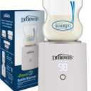 Dr. Brown's Travel Baby Bottle Warmer, Quickly Warms Breast Milk and Water for Formula On-The-Go, Portable, Rechargeable, Cordless with 3 Bottle Adapters