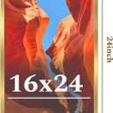 16x24 Picture Frame for Wall Display, 16x24 Gold Picture Frame with Shatter Resistant Plexiglass, Stable and Sturdy 16 x 24 Poster Frame for Wall Display, Handpicked Gift Collection, 1 Pack