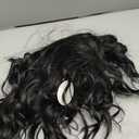 iAelev Black Wig With Bangs Bob Synthetic Curly Wigs Natural Shoulder Length Wig 12 inch for Women Girls Daily Use Colorful Wigs