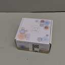 AD Set of 6 Coasters for Drinks Absorbing Round Ceramic Stone Coaster with Cork Base,Tabletop Protection Mat for Mugs and Cups,Office,Kitchen (Indigo Blue)