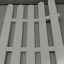 Milisten White Garden Fence 2-Pack Plastic Decorative Lawn Edging Border for Flower Beds and Pathways Lightweight Easy Installation