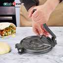 Vivicreate Tortilla Press Cast Iron 7.5 Inch, Heavy Duty Tortilla Maker, Roti Maker, Empanada Press, Dough Press for Tacos Flatbread Plantain, Mexican Kitchen Tool, Prensa Tortillas