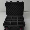 Card Storage Box for Graded Sports Cards  Waterproof Protective Case for PSA, CGC, BGS Slabs, Toploaders, and Magnetic Holders, Holds 600+ Cards, Ideal for Baseball, Basketball, and Football (Black)