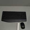 Wireless Keyboard and Mouse Combo- VEILZOR 2.4G Rechargeable Keyboard with Phone Holder, Ergonomic Wrist Rest, 9 RGB Backlit Effects, Silent Keyboard Mouse Set for Windows, Laptop, PC (Black)