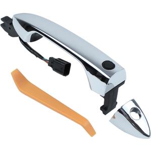 MOTOKU Front Left Exterior Door Handle Chrome for Honda Pilot 2016-2021 Accord 2013-2017 Outer Driver Side w/Smart Key and Door Lock Button