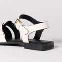 The Drop Women's Luna Fisherman Strap Sandal Ankle (8, Cream)