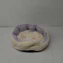 Bedsure Dog Beds for Small Dogs - Round Cat Beds for Indoor Cats, Washable Pet Bed for Puppy and Kitten with Slip-Resistant Bottom, 20 Inches, Misty Lilac