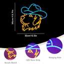 Golden Retriever Neon Sign for Wall Decor Dog Neon Light Cowboy LED Neon Sign Cute Retriever Led Neon Light for Bedroom Zoo Pet Shop Decoration, 13.7 inches x 12.5 inches