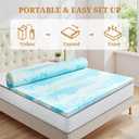 Mattress Topper Full, 3 Inch Gel Infused Memory Foam Mattress Topper, Pressure Relief, Mattress Pad, Breathable Bed Topper, CertiPUR-US Certified