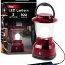 Enbrighten LED Large Camping Lantern, Battery Powered, USB Charging, 800 Lumens, 200 Hour Runtime, Carabiner Handle, Hiking Gear, Emergency Light, Blackout, Storm, Hurricane