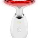 Face and Neck Massager Tools, Portable Facial Beauty Device,Facial Massager with 7 Color LED Lights for Skin Care