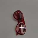 Popular Fashion Pilot Sunglasses Women Shades UV400 Retro Rivets Decoration Gradient Trending Men Round Sun Glasses (Red)