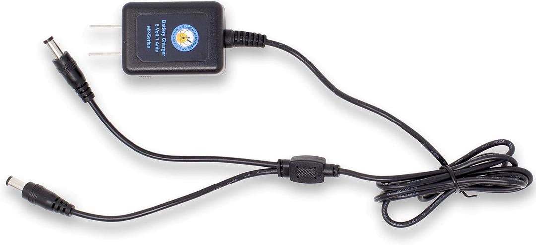 Educator CHARGER-300/400 Dual Lead Charger for Series 300, 400 and BP-504 Barkless Training Collars with Round Charging Ports, Black