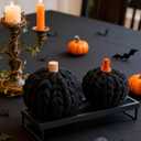 Halloween Arm Knitting Chunky Yarn - Soft Chunky Cotton Yarn for Arm Knitting Crochet for Beginners to DIY Baskets Bags Pet Nests Pillows Cushions Wall Halloween Decor(0.55lb/10 Yards)