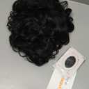 Angelaicos Men's Short Curly Brown Black Wig Halloween Costume Cosplay Party Fluffy Wigs (Black)