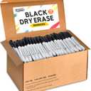 Duchong 72 Packs Dry Erase Markers Bulk, Fine Tip Whiteboard Markers for Kids Teachers, Dry Erase Pens Bulk Pack for Classroom Home, Back to School Supplies (Black)