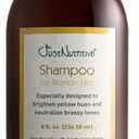 Just Nutritive Shampoo For Blonde Natural & Color-Treated Hair, Neutralize Brassy Tones, No Purple or Blue Shampoo, Paraben Free, Phthalate Free, Silicone Free, 8 oz. Bottle