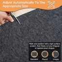 Felt Rug Pad - 1/8 9x12 Thick Foot Extra Large Area Liner for All Floors and Trims, Thick Pad for Hardwood Floors Under Rugs, Keeps Rugs Softly and Securely in Place