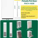 Large Pet Door Replacement Flaps with Metal Bracket and Screws, Dog Door Flap Compatible with Petsafe Freedom Doggie Door Replacement Flaps PAC11-11039 10 1/8" X 16 7/8"(Frosted Transparent)