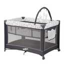 Pamo Babe Pack and Play with Bassinet, Portable Playard for Baby (Grey)