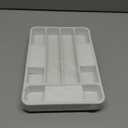 Kitsure Cutlery Drawer Organiser for Kitchen - Adjustable Cutlery Tray for Effortless Utensil Sorting, Versatile Kitchen Storage & Organisation Solution, 12.13" x 1.54" x 8.07"~13.90", White (Medium)