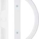 Wright Products Patio Sliding Door Handle Set, Mortise Style, Perfect Replacement for Damaged Sliding Door Handles, Sleek Design, Reversible Design(Non-Handed), White