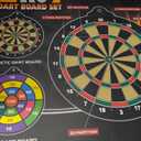 HELLO PAPAYA 16in Large Size 2in1 Double-Sided Magnetic Dart Board, with 12 Magnetic Darts+12Sticky Balls, Safe Dart Game Set for 3-12 Year Old Kids and Adults, Fun Family Game Friends Gifts