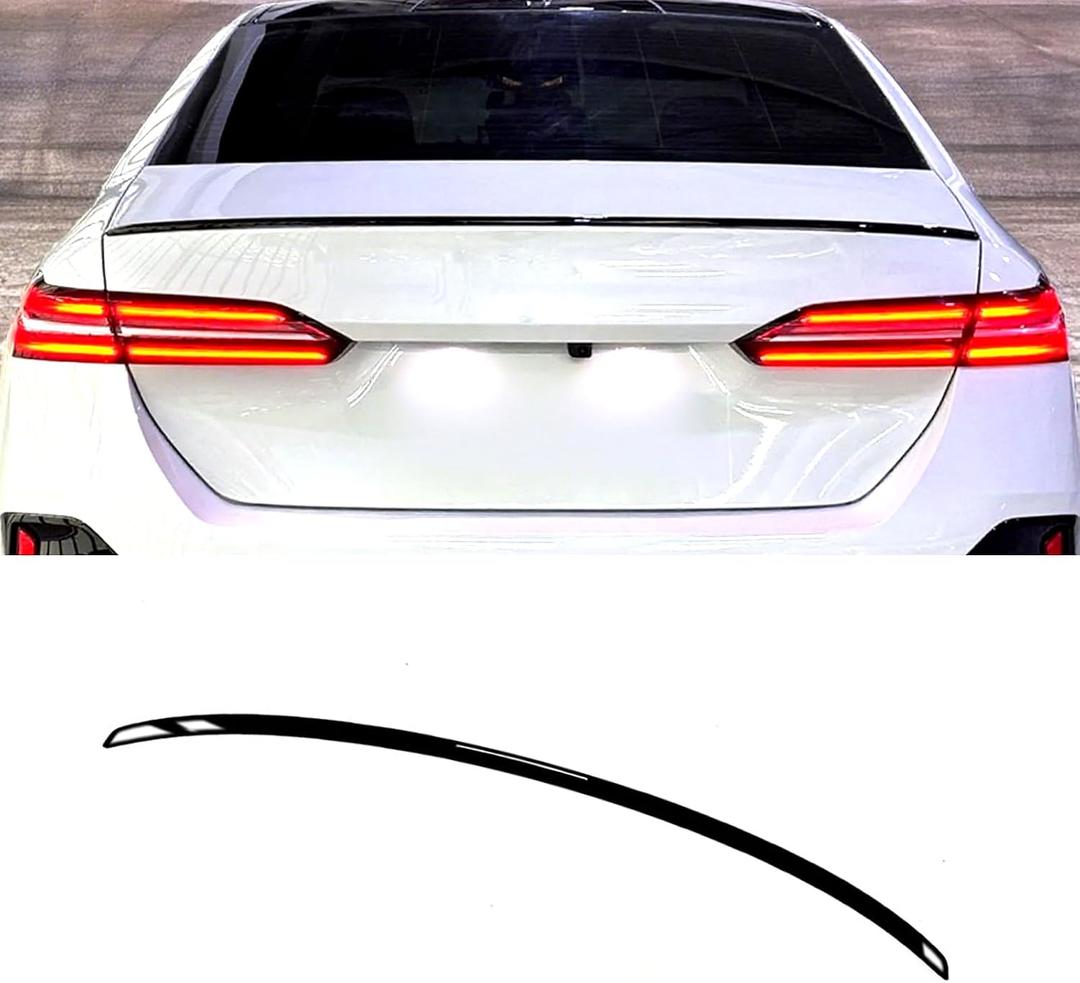 Rear Spoiler for BMW 5 Series G60 530i 540i 550e xDrive i5 eDrive 2024 2025 Trunk Spoiler Wing Trunk Tail Rear Trunk Lid,Dark Night Glossy Black Performance