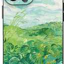Compatible with iPhone 14 Pro Max Case, Van Gogh Green Wheat Fields Impressionism Landscape Phone Case for Women Men