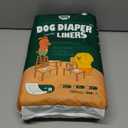 PAWPANG Disposable Dog Diaper Liners Booster Pads for Male & Female Dogs, 100ct, 5 Sizes Options, Doggie Diaper Inserts fit Most Types of Dog Diapers - Pet Belly Bands & Male Wraps (Medium (100 ct))