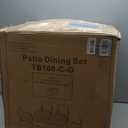 MRUAKA Outdoor Cushions for Patio Furniture, 4'' Replacement Cushions for Outdoor Furniture, Set of 4 Water-Resistant Outdoor Sectional Cushions for Sofa Couch Chair 