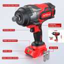 ACROPOW Cordless Impact Wrench Compatible with Milwaukee 18V Battery 3/4 1850FT-LBS Brushless High Torque Impact Driver, Auto-Stop Reverse, Variable Speed Heavy Duty Impact Gun(Bare Tool)