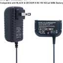 Elefly 9.6V-18V Compatible with Black & Decker Battery Charger 90556254-01, Compatible with Black and Decker 18V 14.4V 12V 9.6V NiCad & NiMh Battery HPB18 HPB18-OPE HPB14 HPB12 HPB96