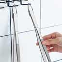 JETKONG 2 Pieces Extra-Long Tweezer Tongs 12-Inch Stainless Steel Tweezers Chef Tweezers (12" Point Tip-silver)