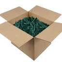 Hampton Distribution Forest Green Crinkle Paper Filler, 2lb Shredded Paper For Gift Baskets, Basket Filler for Birthdays, Weddings, Showers & Holidays
