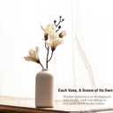 Ceramic Bud Vases, White Mini Vase Set of 11, Small Pottery Vases for Flowers Mini Ceramic Vases for Pampas Grass Vase Bulk for Wedding Table Centerpieces Decoration Boho Home Decor DIY Gift