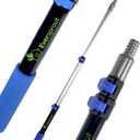 EVERSPROUT 1.5-to-3 Foot Telescopic Extension Pole | Lightweight Sturdy Aluminum Handle | Easy to Use Flip-Tab Lock Mechanism | Twist-On Metal Tip Works for Squeegee, Duster, Paint Roller (Pole only)
