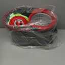 SIMPLI-MAGIC 79349 Spin Mop Cleaning System with 3 Microfiber Mop Heads, Red/GRAY,Red/Black
