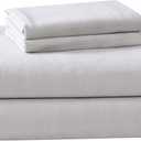 Laura Ashley - Flannel Sheets Queen Size, Anti-Pilling & Wrinkle Resistant Cotton, Touchably Soft for All-Season Comfort - Bed Sheets with Matching Pillowcases & Fitted Sheet (Cloud Grey)