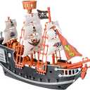 Rhode Island Novelty 10 Inch Pirate Boat, One Per Order
