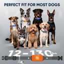 Dog Bark Collar for Large Medium Small Dogs, Effective No-Bark Collar, Smart Barking Collar, Rechargeable Bark Collar with 7 Sensitivity, 3 Modes, Waterproof,Neon Orange