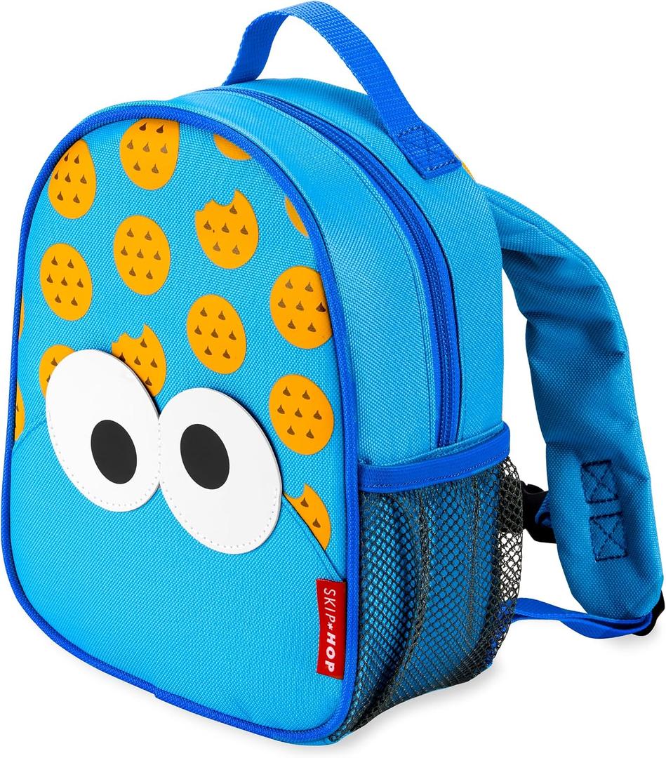 Skip Hop x Sesame Street Toddler Backpack with Safety Harness, Ages 1+, Cookie Monster