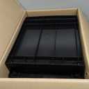 IRIS USA Plastic Drawer Storage Organizer, 3-Drawers, 2-Pack, for Classroom Art Craft Supplies, Bathroom Bedroom, Laundry Room, Black/Clear