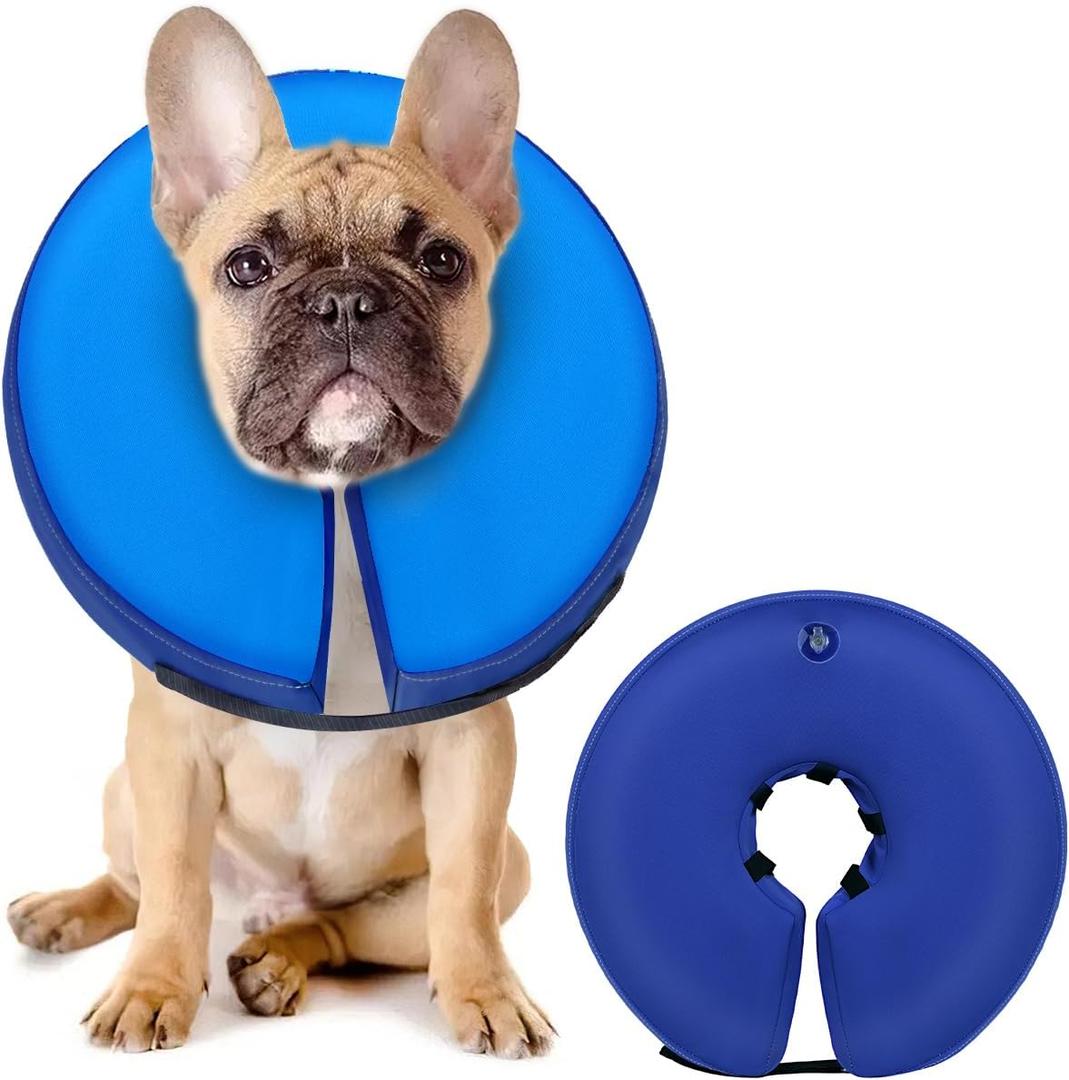 MIDOG Inflatable Dog Cone, Donut Recovery Collar After Surgery, Medium